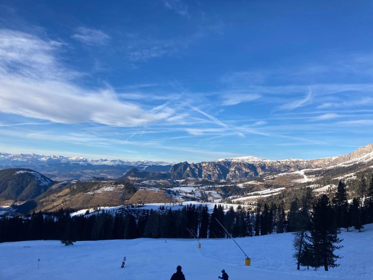 Renoviertes Apartment Mit Terrasse An Der Piste Mit Kostenlosen Wifi Carezza al Lago Buitenkant foto