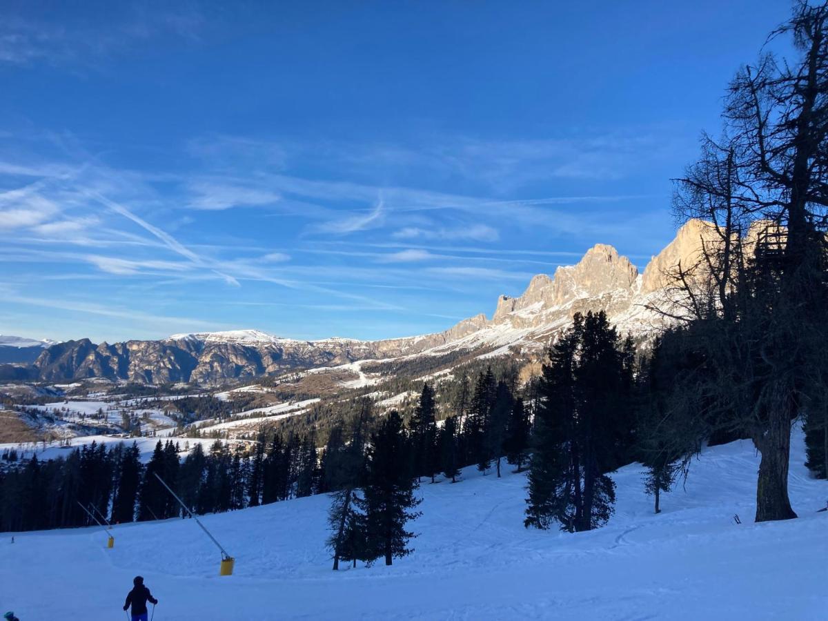 Renoviertes Apartment Mit Terrasse An Der Piste Mit Kostenlosen Wifi Carezza al Lago Buitenkant foto