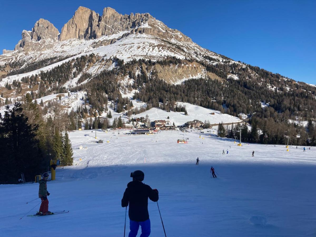 Renoviertes Apartment Mit Terrasse An Der Piste Mit Kostenlosen Wifi Carezza al Lago Buitenkant foto